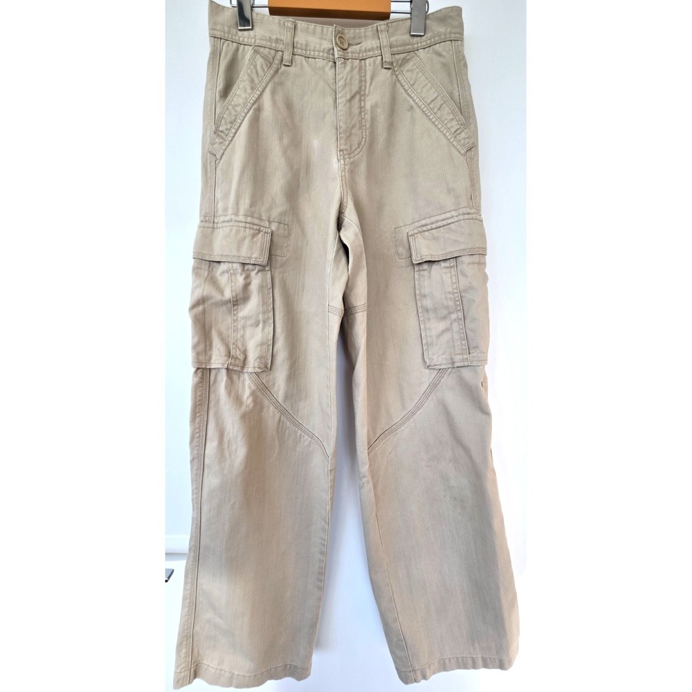 Vintage Giordano Khakis Relaxed Fit Cargo Pants Baggy Grunge Chino Beige 170/72A